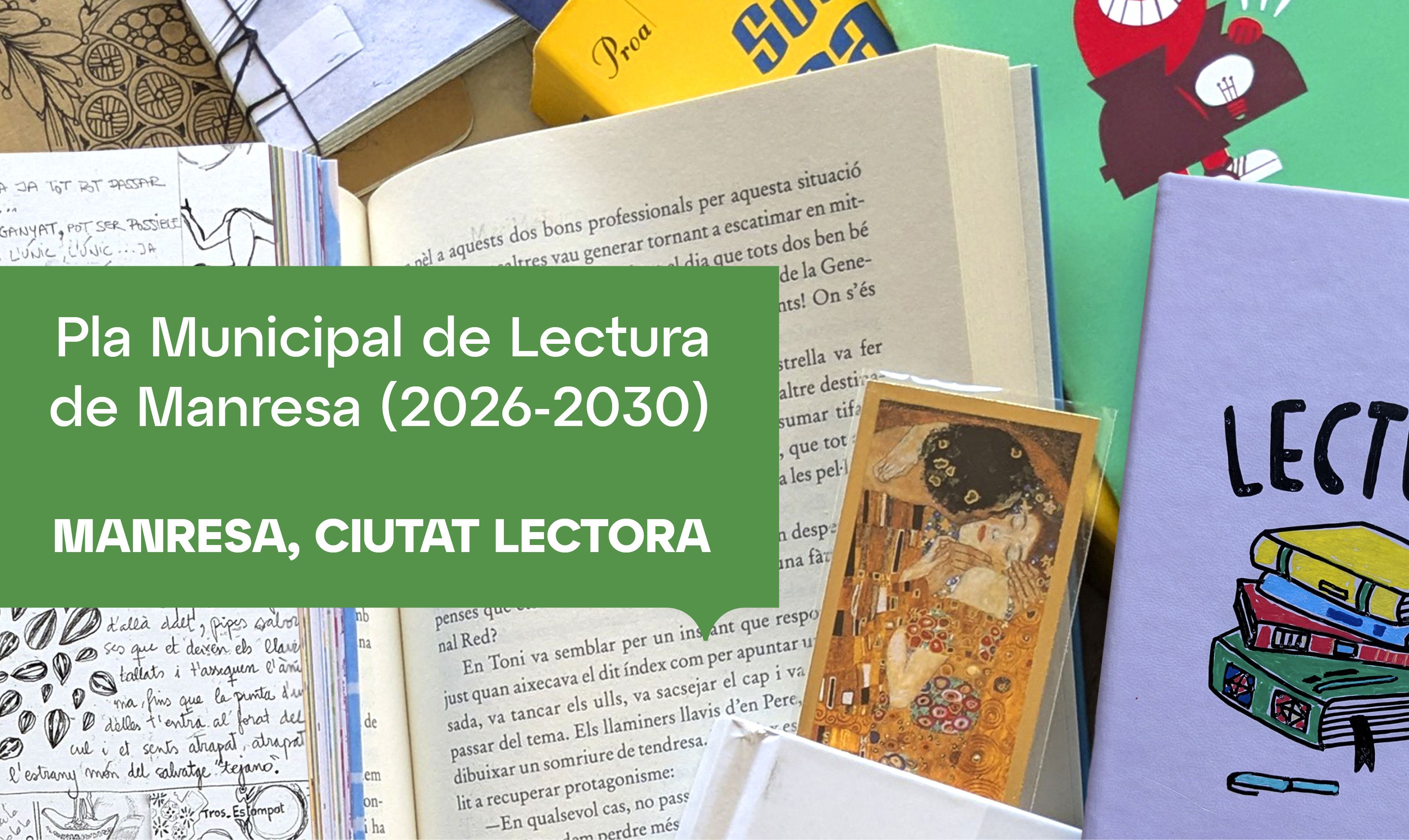 Imatge pels mitjans: Pla Municipal de Lectura de Manresa (2026-2030).